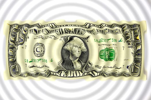 Dollar bills as a background