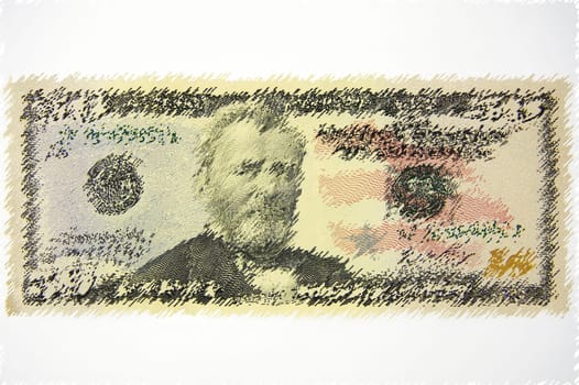 Dollar bills as a background