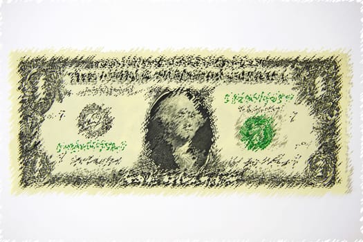 Dollar bills as a background