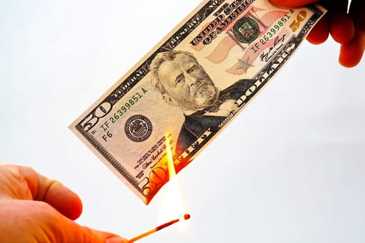 Burn dollars and destroy money