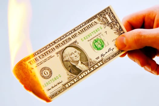 Burn dollars and destroy money