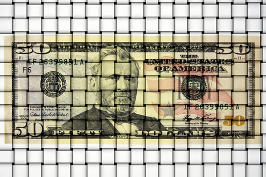 Dollar bills as a background