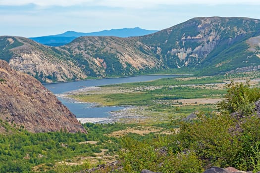 New Spirit Lake After the Eruption of Mt St Helens in Washington