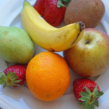 Mix of fresh fruits at platter