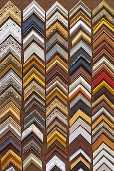 Picture frame corners colours samples material
