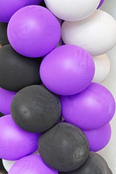 Bunch of colourful latex balloons for party