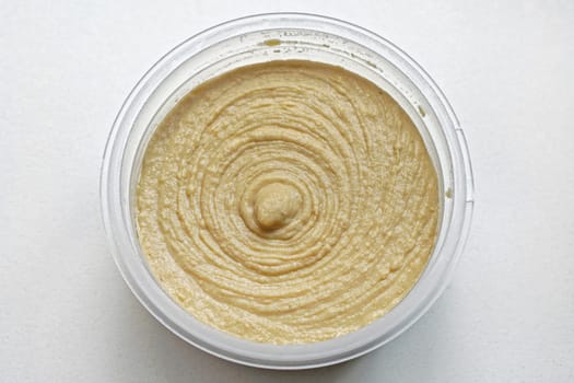 Hummus spread dip in jar middle east cuisine