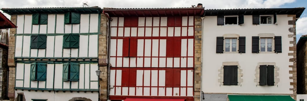 Espelette town in the basque region of the south of the France