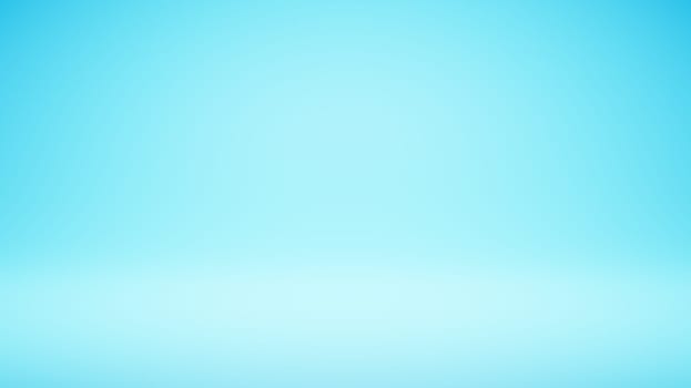 Empty Blank Light Blue Studio Background 3D Render