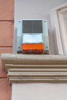 Home alarm exterior siren and light