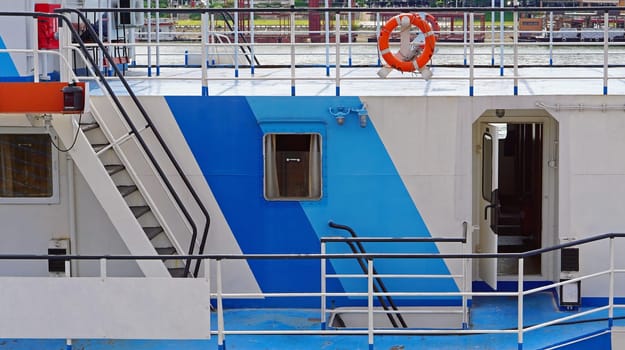 River ship side with stairs