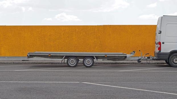 Long trailer for vehicle transport