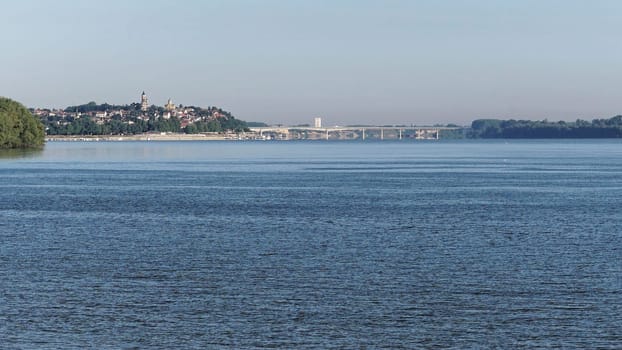 Danube river near Zemun city Serbia