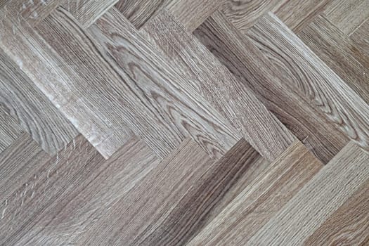 Close up shot of parquet floor tiles