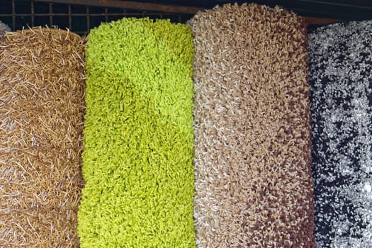 Contemporary style carpets in rolls