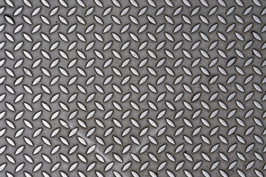 Metal floor pattern for industrial use