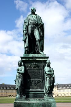 The monument to Karl Friedrich of Baden in Karlsruhe