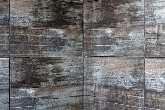 Industrial metal wall tiles in gray