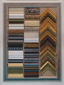 Picture frames and corners samples art craft material