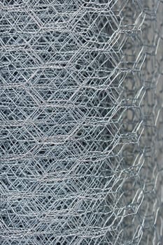 Roll of steel mesh chicken wire