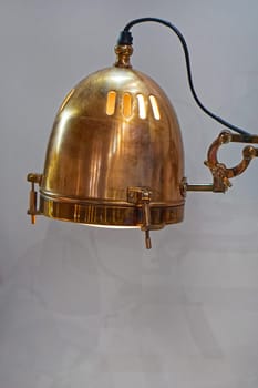 Retro style bronze metal lamp shade decor