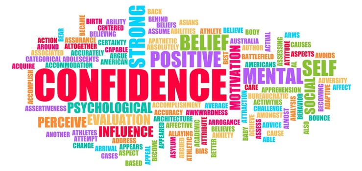 Confidence as a Business Life Skill Concept Abstract
