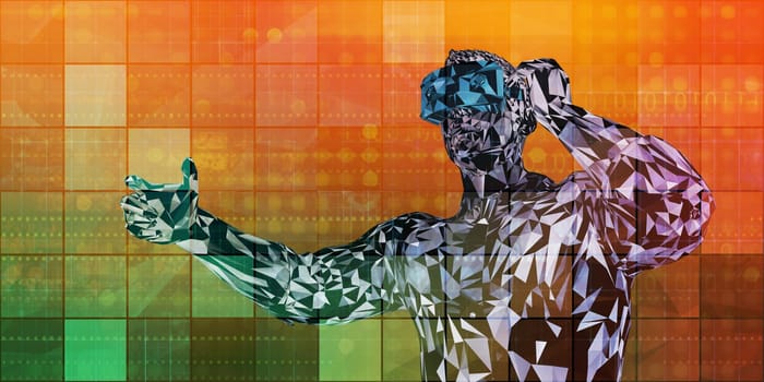 Virtual Reality Platform Corporate Solutions as Concept