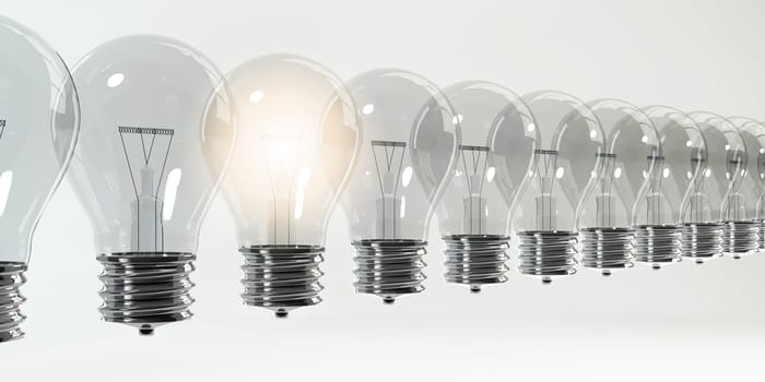 Smart Solution with Illuminated Light Bulb Creative Concept