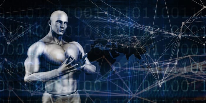 Deep Learning and Machine Artificial Intelligence Concept