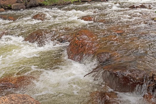Rushing Stream in the Mountains near Rocky Mountain National Park in Colorado