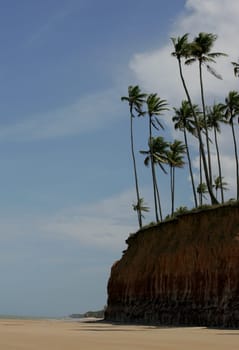 prado, bahia / brazil - august 5, 2008: view of the beach in the Corumbau region in the municipality of Prado.