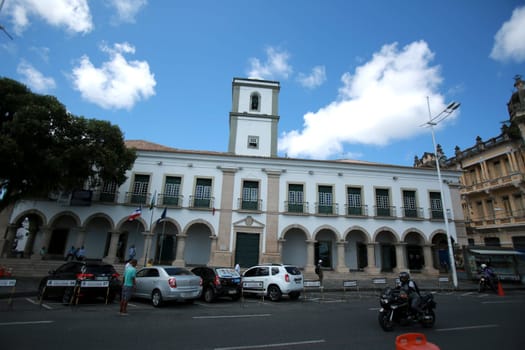 salvador, bahia / brazil - august 23, 2016: facade of the city council of the city of Salvador.