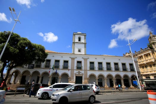 salvador, bahia / brazil - august 23, 2016: facade of the city council of the city of Salvador.