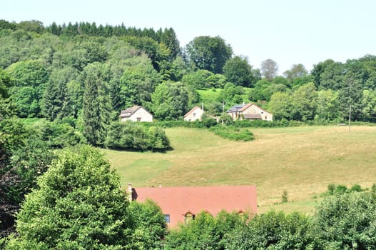 Rural landscape in Morvan