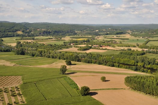 Rural landscape in Dordogne