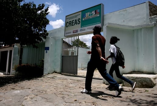 vitoria da conquista, bahia / brazil - october 31, 2011: facade of the Social Assistance Reference Center - Creas - in the city of Vitoria da Conquista.
