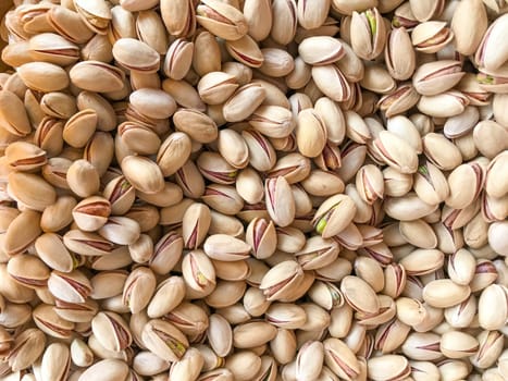 Pistachios For Sale. Healthy Fresh Food Background.