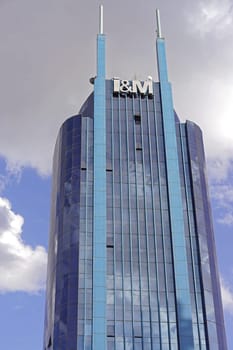 Nairobi, Kenya - July 09, 2017: I&M bank tower building in Nairobi, Kenya.