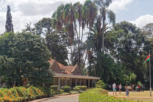Nairobi, Kenya - July 10, 2017: Karen Blixen museum and house near Nairobi, Kenya.