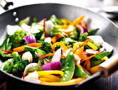 vegetarian wok stir fry