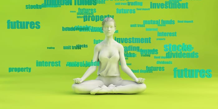 Easy Investing Solutions Investment Concept with Woman Smiling