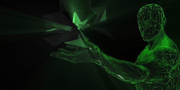 Business Innovation as a Creative Concept Abstract Art
