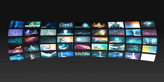 Video Monitors Entertainment Multimedia Technology Content Background