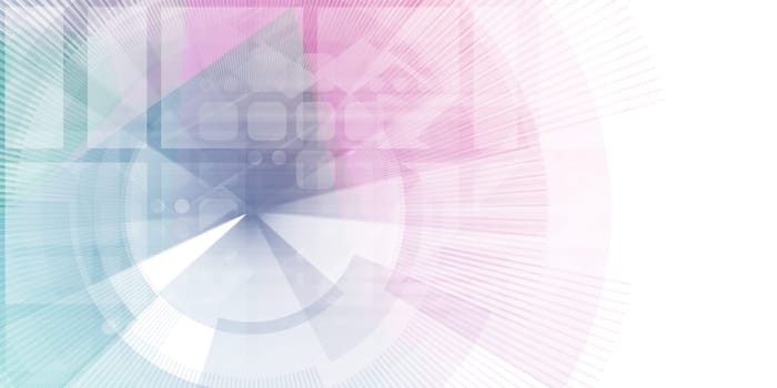Geometric Presentation Template as a Background Art