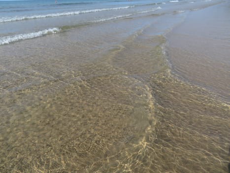 Beautiful beach with clean waters and sparkling sand
