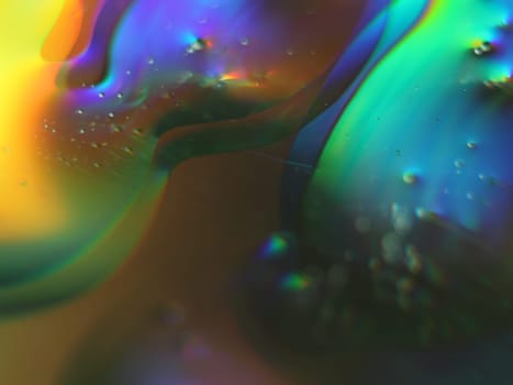 Abstract Colors Rainbow Drops reflexes macro background blur