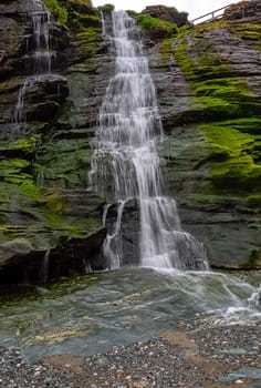 Tintagel Haven beach waterfall - Tintagel, Cornwall, United Kingdom