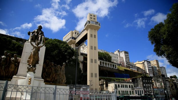 salvador, bahia / brazil - september 8, 2020: View of the Lacerda Elevator, in the city of Salvador.