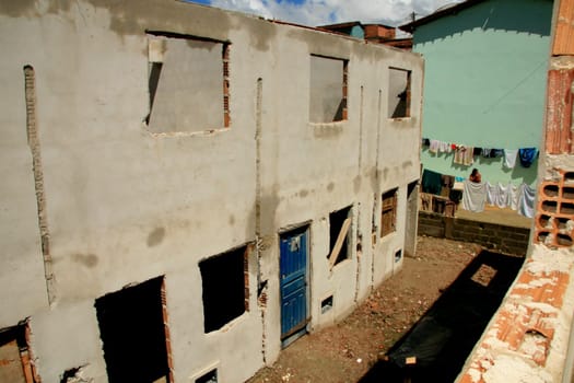 eunapolis, bahia / brazil - january 15, 2009: houses under construction, aimed at poor families in the city of Eunapolis...