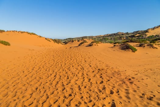 Sandy coast, Aljezur, Alentejo west, Vicentina Coast, Portugal.